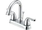 Home Impressions Hi-Arc 2-Handle Bathroom Faucet with Pop-Up Transitional