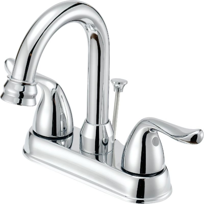 Home Impressions Hi-Arc 2-Handle Bathroom Faucet with Pop-Up Transitional