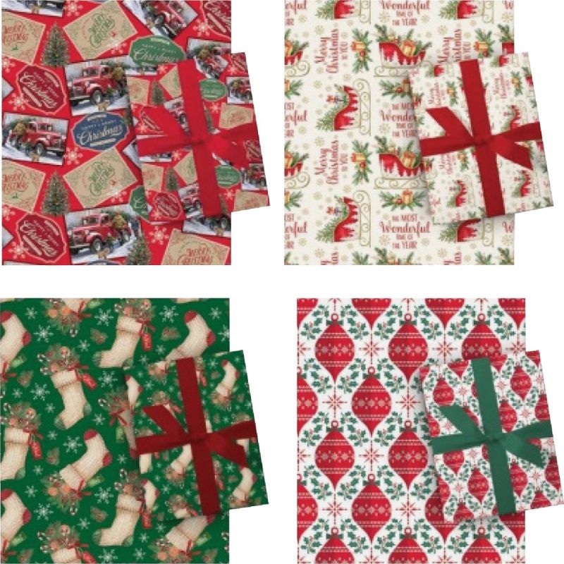 Paper Images Traditional Gift Wrap (Pack of 36)