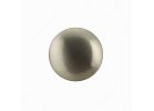Richelieu DP9041195 Cabinet Knob, 1-3/32 in Projection, Metal, Brushed Nickel 1-3/16 In Dia, Contemporary