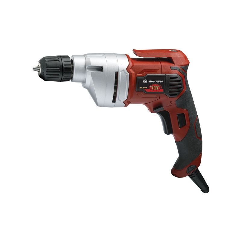 King Canada Performance Plus 8304N Electric Drill, 5 A, 3/8 in Chuck, Keyless Chuck