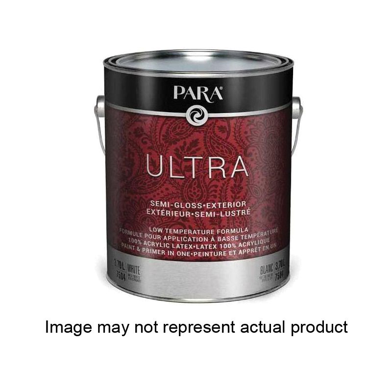 PARA Ultra 7500 PR0047541-16 Exterior Paint, Semi-Gloss, Black Black