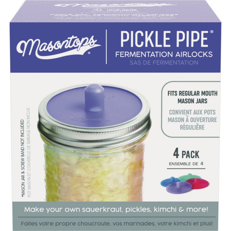 Masontops Pickle Pipe Mason Jar Canning Lid Assorted