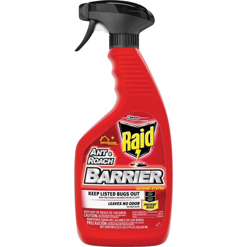 Raid Ant &amp; Roach Barrier Ant &amp; Roach Killer 22 Oz., Trigger Spray