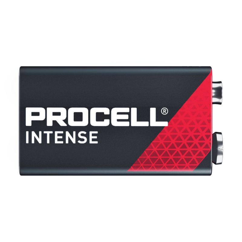 Procell Intense Series PX1604 Premium Battery, 9 V Battery, 628 mAh, Alkaline, Manganese Dioxide