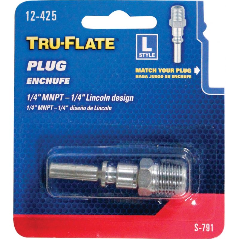 Tru-Flate 1/4 In. Body Series L-Style Plug