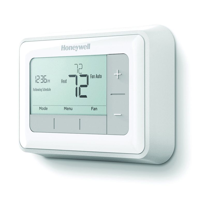 Honeywell RTH7560E1001/E Programmable Thermostat, Backlit Display, White White