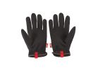 Milwaukee 48-22-8713 Work Gloves, Men&#039;s, XL, 7.87 to 8.1 in L, Reinforced Thumb, Elastic Cuff, Synthetic Leather XL, Black/Red