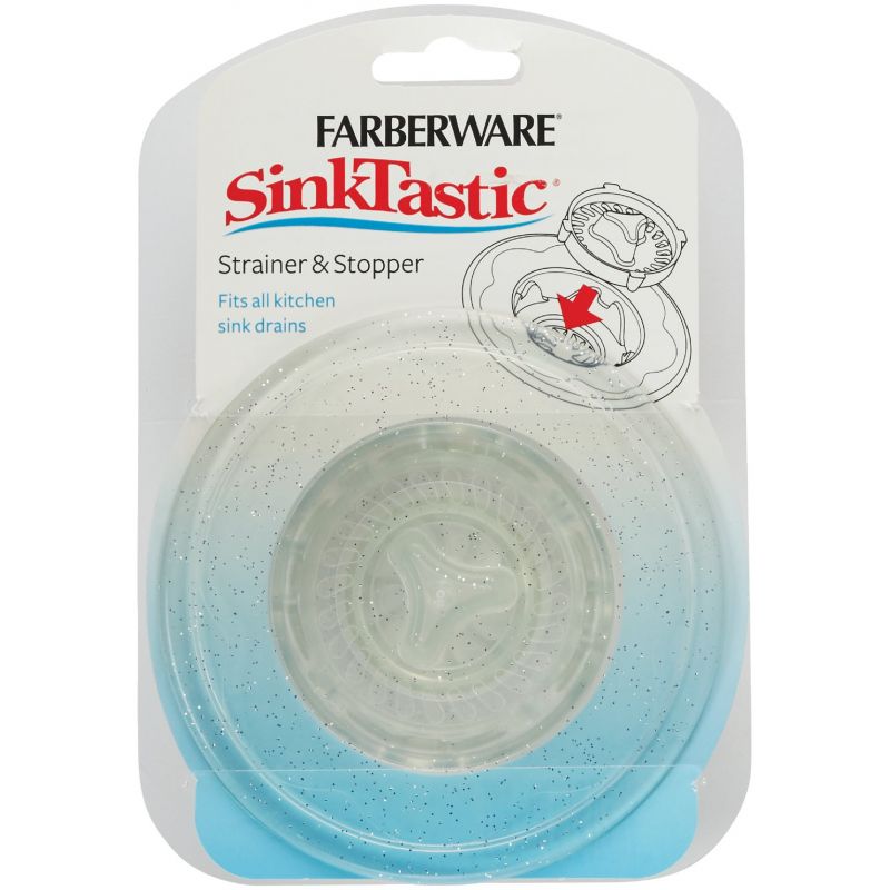 Farberware Sinktastic Sink Strainer &amp; Stopper Silver