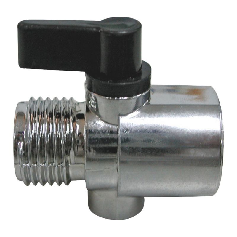 ProSource Adapter Control, ABS, Silver, Chrome, For: Control Water Flow or Turn Off Water Silver