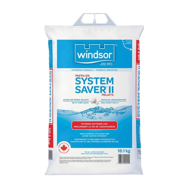 Buy Windsor Windsor System Saver II 2421 Water Softening Salt, 18.1 kg Bag,  Pellets