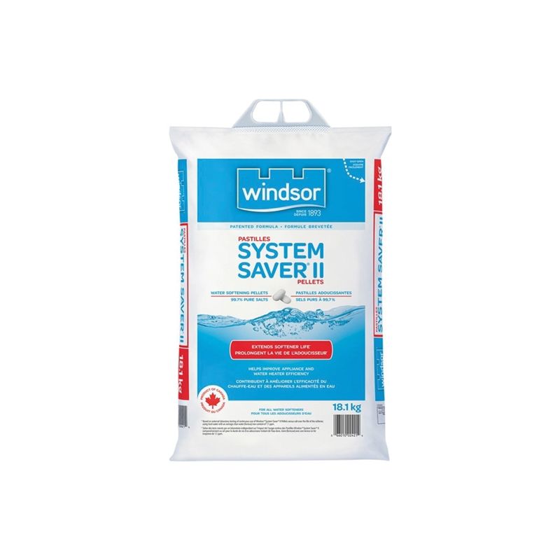 Windsor Windsor System Saver II 2421 Water Softening Salt, 18.1 kg Bag, Pellets