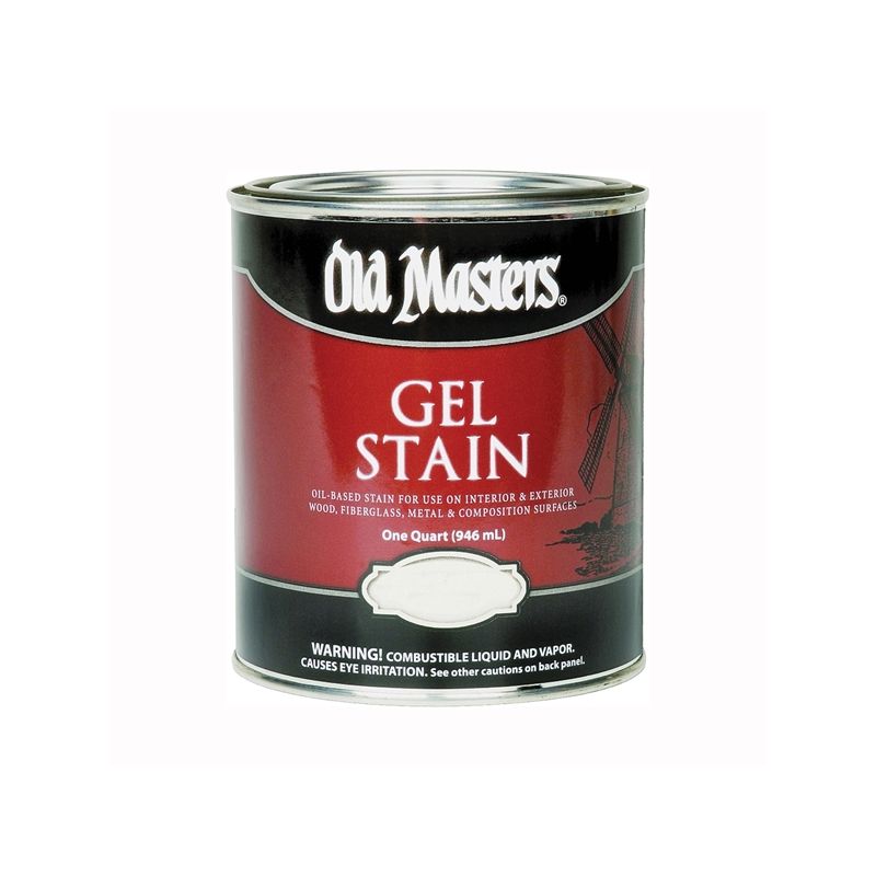 Old Masters 81804 Gel Stain, American Walnut, Liquid, 1 qt, Can American Walnut