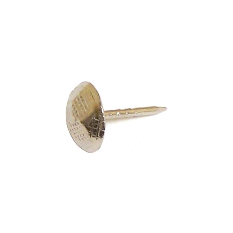 Reliable FNBP71612MR Furniture Nail, 1/2 in L, Brass