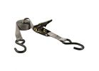 Keeper 89514 Tie-Down, 1 in W, 14 ft L, Gray, 500 lb Working Load, S-Hook End Gray