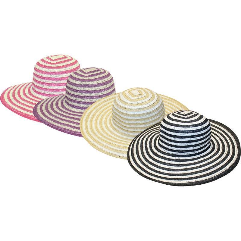 Midwest Quality Glove Striped Sun Hat Assorted Stripe