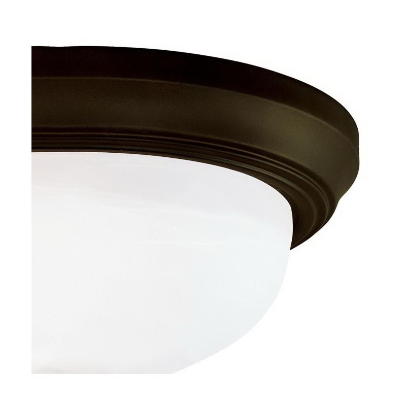 Westinghouse 6429100 Flush Mount Ceiling Fixture, 120 V, 60 W, 2-Lamp, Incandescent, LED Lamp, Steel Fixture