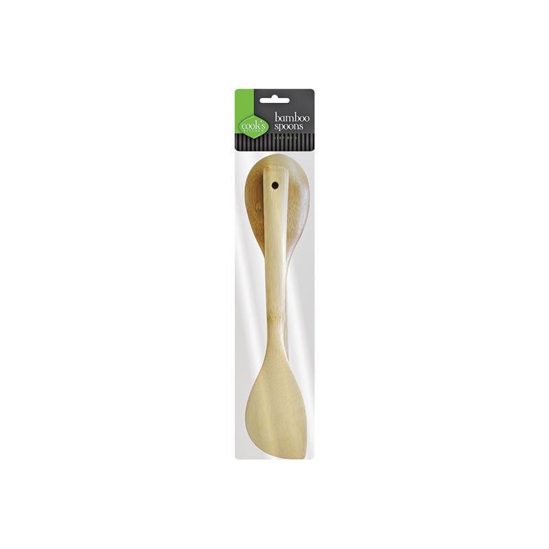 Cook&#039;s Kitchen 8232 Cooking Spoon, Bamboo (Pack of 6)