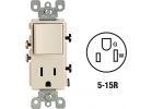 Leviton Switch &amp; Outlet Combination Light Almond