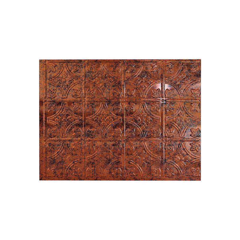 Fasade D6018 Backsplash Panel, 24 in L, 18 in W, Thermoplastic, Moonstone Copper