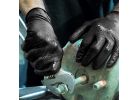Gloveworks GWBN48100 Heavy-Duty Disposable Gloves, XL, Nitrile, Powder-Free, Black, 9-1/2 in L XL, Black