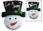 Youngcraft Snowman Tinsel Wreath Black, Red, White (Pack of 6)