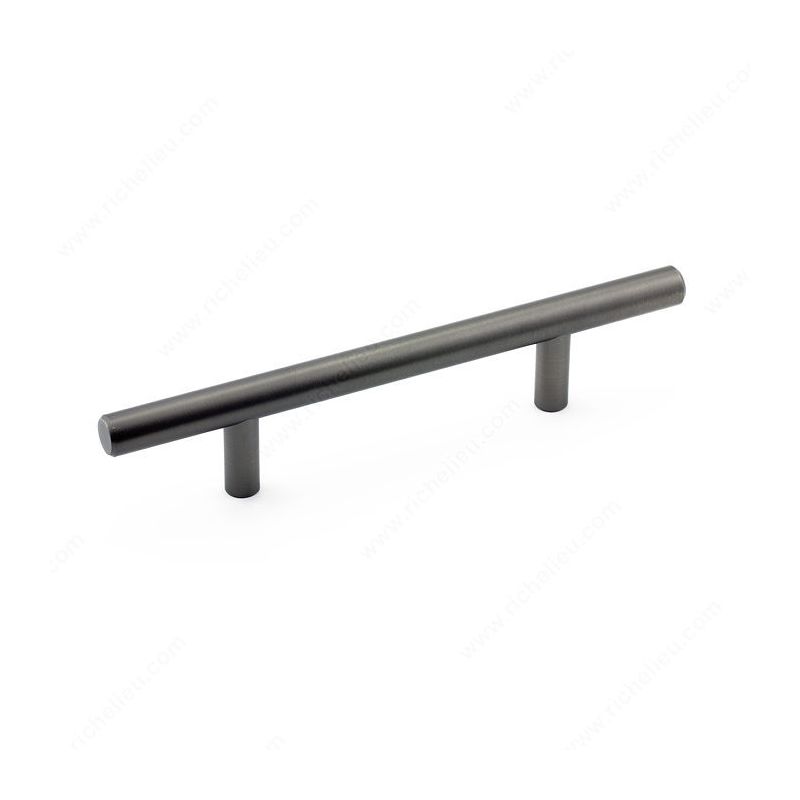 Richelieu BP30596143 Drawer Pull, 6-15/16 in L Handle, 1-3/8 in Projection, Steel, Antique Nickel Gray, Contemporary