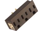 Leviton 3-Prong Multi-Outlet Tap Brown, 15A