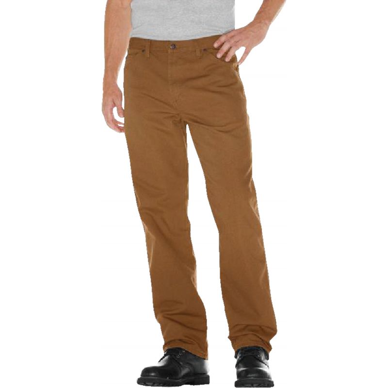 Dickies Relaxed Fit Duck Carpenter Jeans 34x32, Brown