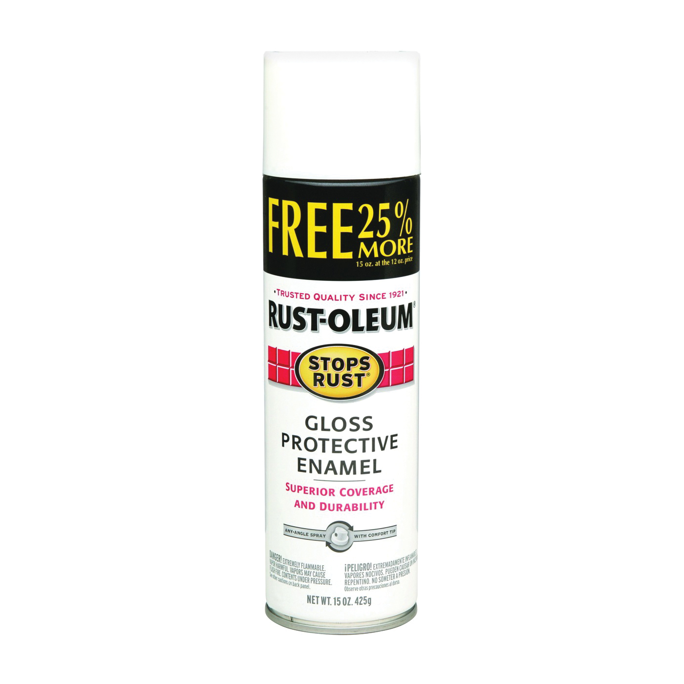 Rust-Oleum 334128 Stops Rust Turbo Spray Paint 24 oz Gloss Black for sale  online