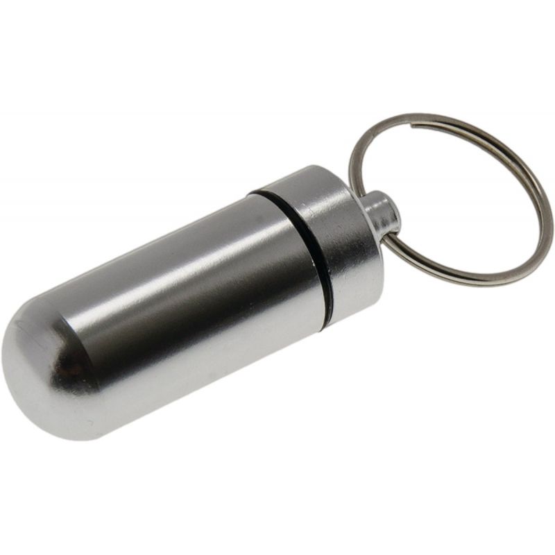 Lucky Line Utilicarry Storage Capsule with Key Ring Black, Silver