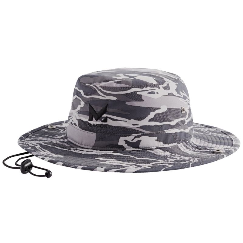 Mission Cooling Bucket Hat Camo Silver