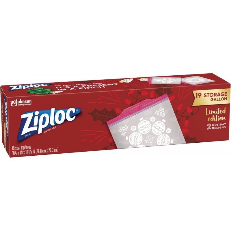 Ziploc Holiday Food Storage Bag Gallon
