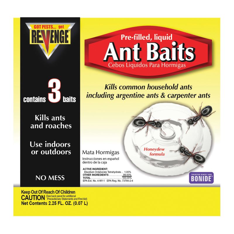 Bonide 45100 Ant Bait, Liquid, Sweet, 0.75 oz Yellow