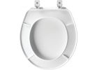 Mayfair by Bemis White Plastic Toilet Seat White