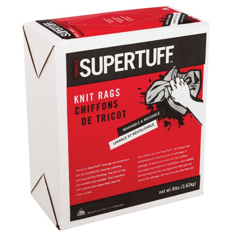 Trimaco SuperTuff Grease Rags 8 Lb., White