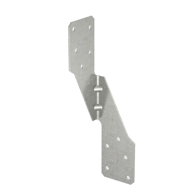 Simpson Strong-Tie H2.5A Hurricane Tie, 6 in L, 1-3/8 in W, Steel, Galvanized, Fastening Method: Nail Silver