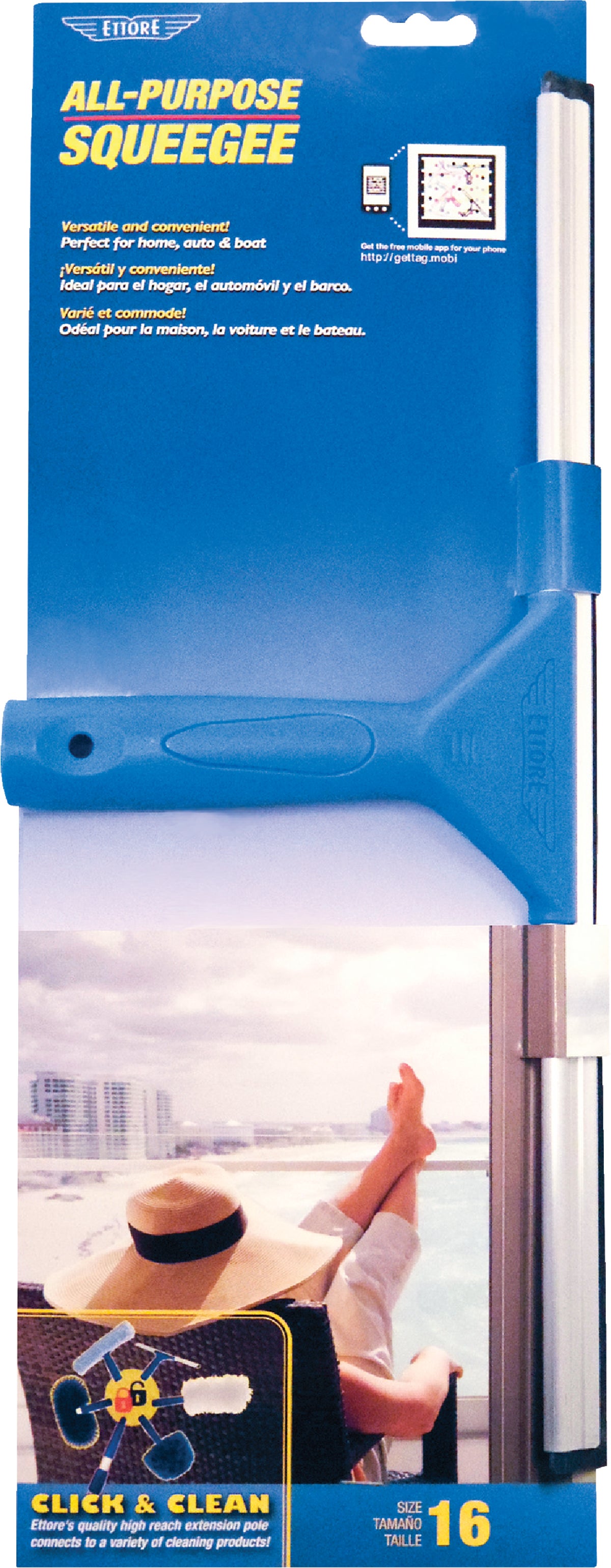 Ettore 16 In. L Windshield Squeegee - Power Townsend Company