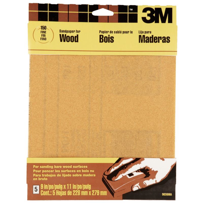 3M Bare Wood Sandpaper