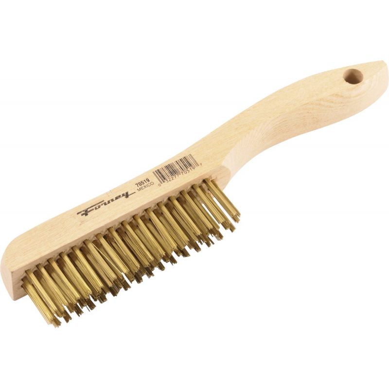 Forney Shoe Handle Brass Wire Brush