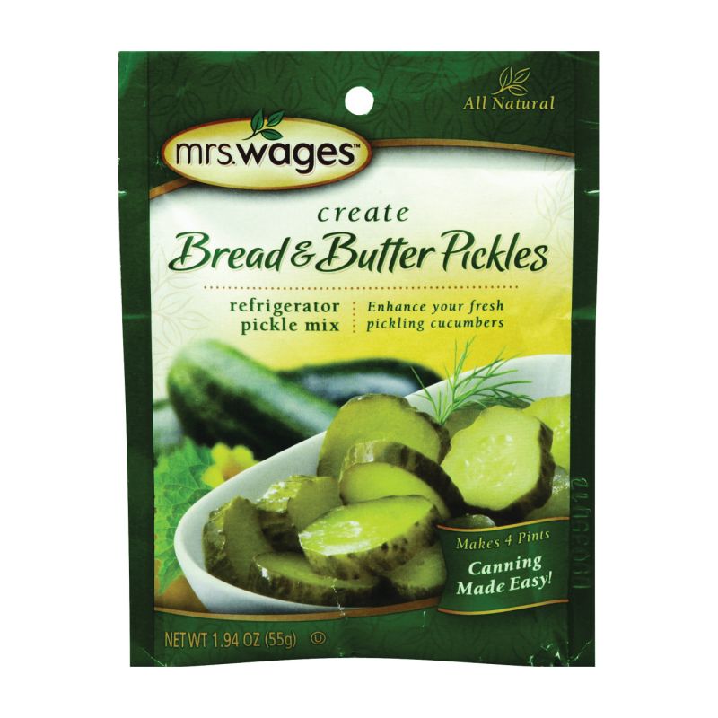 Mrs. Wages W625-DG425 Bread and Butter Pickle Mix, 1.94 oz Pouch