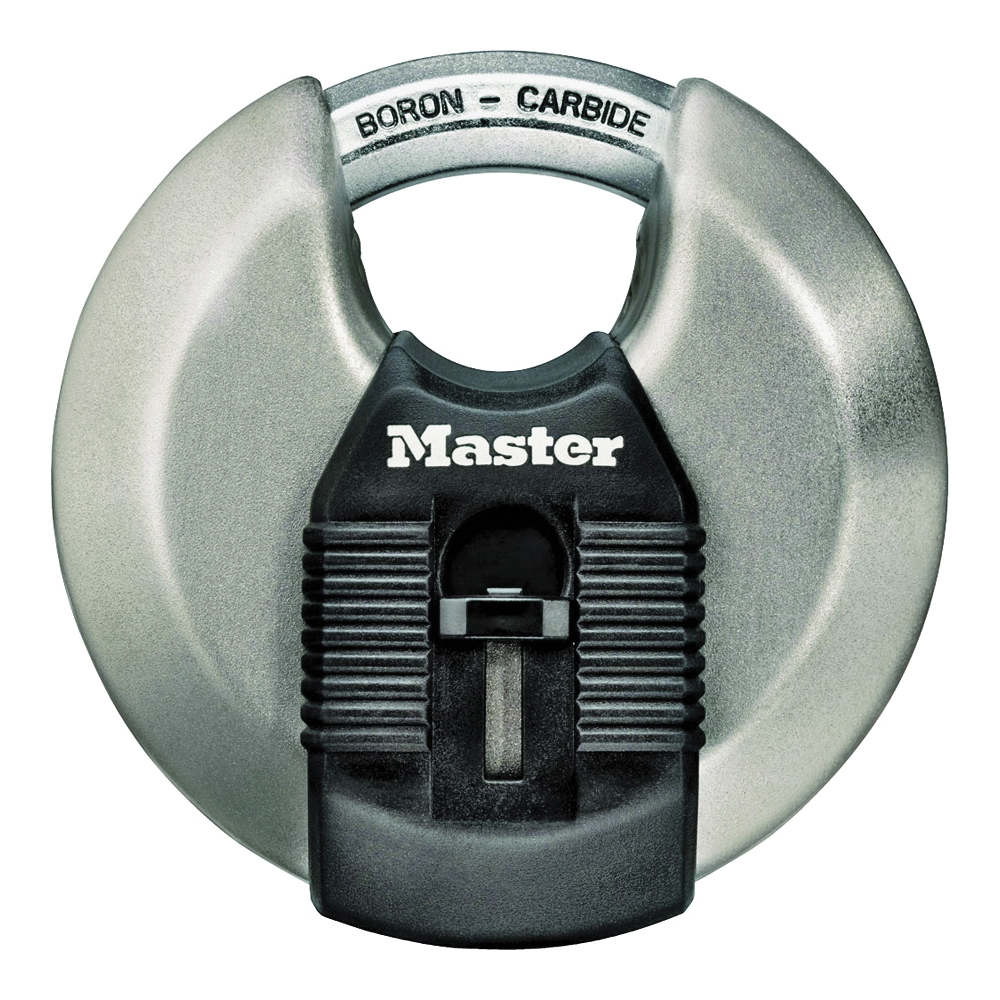 Master Lock 40D Stainless Steel Discus Padlock with Key,Silver