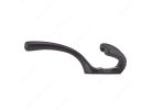 Richelieu T5611900 Utility Hook, 10 kg, 3-Hook, Metal, Matte Black