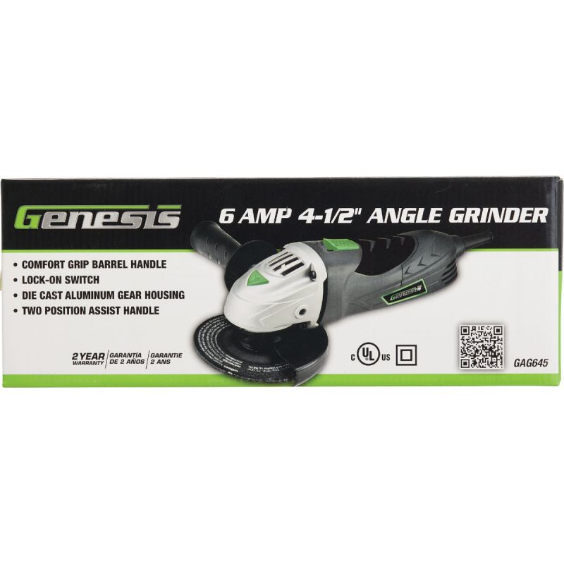 Genesis 4-1/2 In. 6A Angle Grinder 6