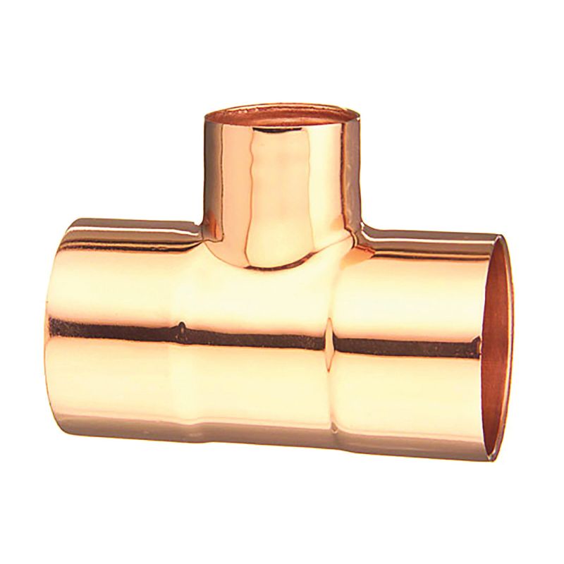 EPC 111R Series 32916 Reducing Pipe Tee, 1-1/2 x 1-1/2 x 1 in, Sweat, Copper