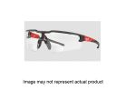 Milwaukee 48-73-2202 Safety Glasses, Unisex, Anti-Scratch Lens, Polycarbonate Lens, Plastic Frame, Black/Red Frame