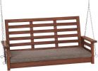 Jack Post Cushioned Hardwood Porch Swing Brown
