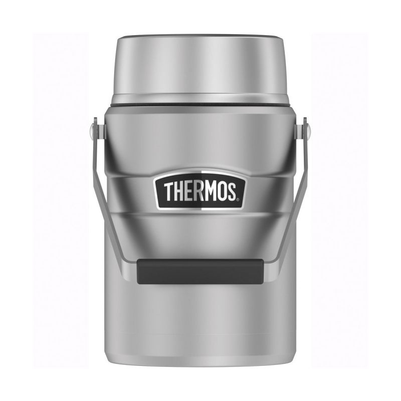 Thermos King 24 oz. Stainless Steel Silver Vacuum-Insulated Food