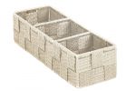 Home Impressions Woven Storage Tray Beige