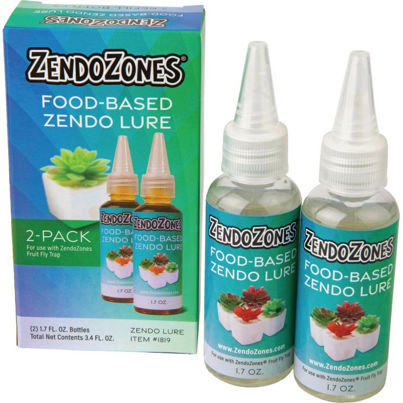 ZendoZones ZendoLure Fruit Fly Trap Refill 1.7 Oz., Squirt Bottle